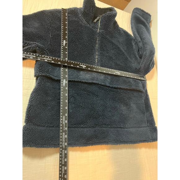 L.L. Bean Signature Sherpa Jacket Women's Medium Kangaroo Pocket Half Zip - Picture 6 of 7